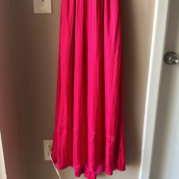 J. CREW Pink Halter Cutout Featherweight Satin Dress - Picture 5 of 10